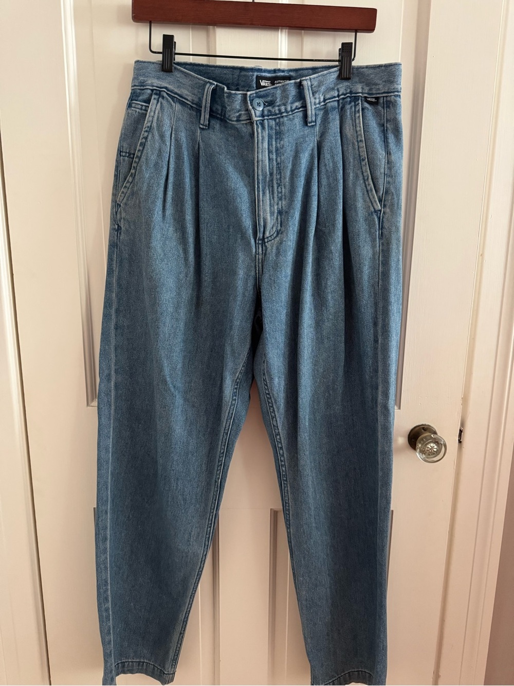 Vans 32 Mens Pleated Denim Jeans